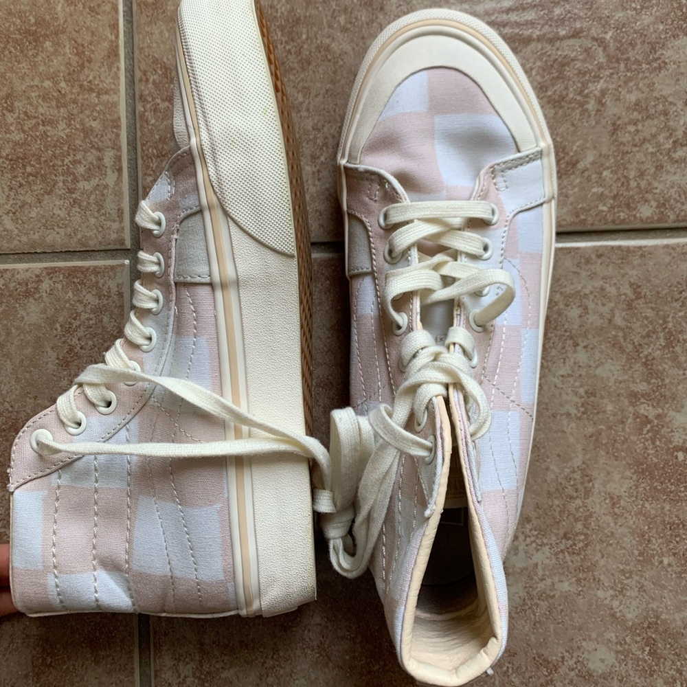 Checkered High Top Vans